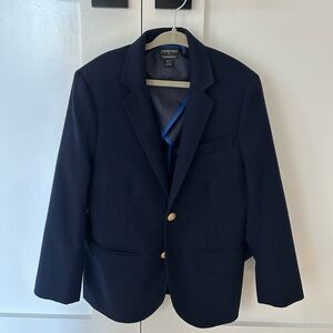 Crewcuts Navy Blazer with Gray Trim